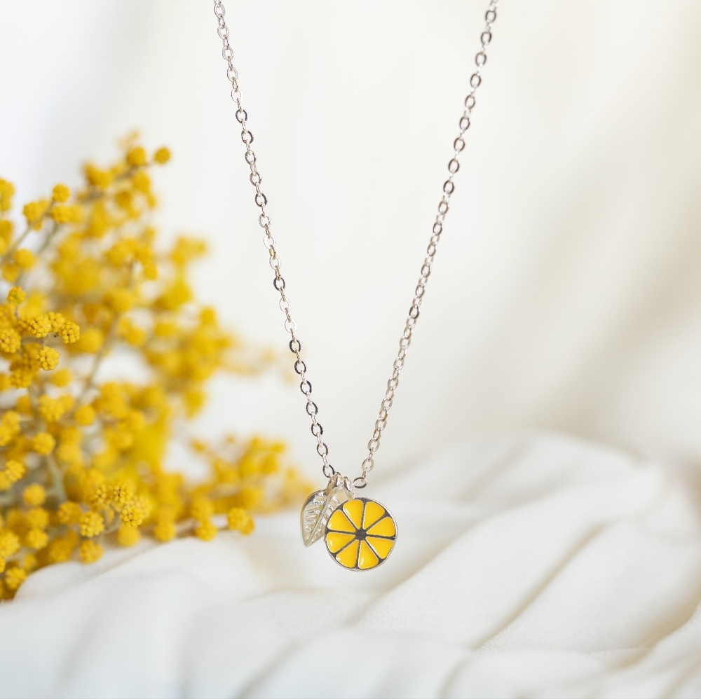 Summer Lemon Necklace (S925) - Only 1 left! - Picture 4 of 6